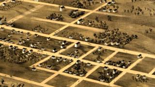 Independence Missouri 1868 Panoramic Bird's Eye View Map 6616