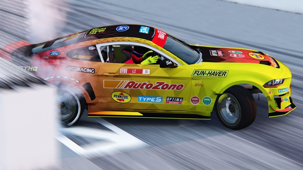  assetto Corsa Long Beach Line mustang Rtr Adam Lz YouTube