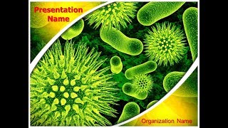 Bacteria Cells Biology PowerPoint Template | thetemplatewizard.com