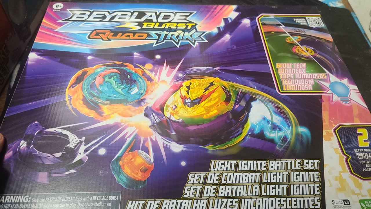 Beyblade Burst QuadStrike Light Ignite Battle Set, Beyblade