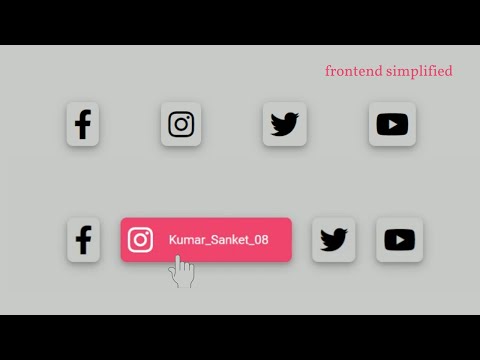 How To Create Social Media Button With Awesome Hover Effect Using HTML & CSS Only
