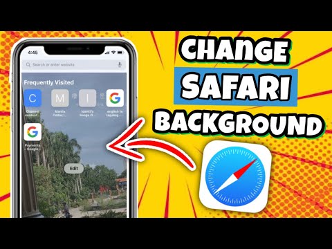 how to change safari picture on iphone