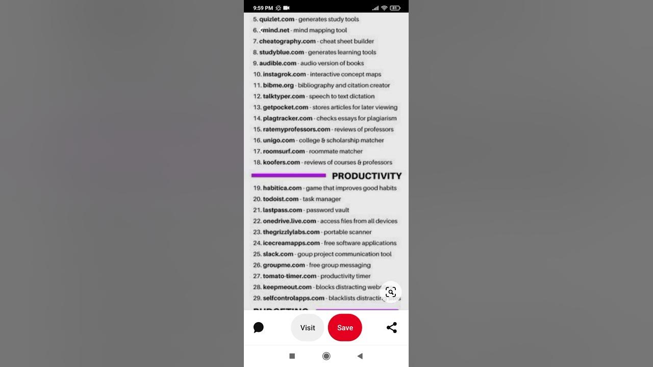 50 INSANELY USEFUL WEBSITES FOR COLLEGE STUDENTS.#shorts - YouTube