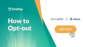 HOW TO OPT OUT OF HOLACONNECT.COM VIDEO GUIDE BY ONEREP