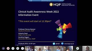 Clinical Audit Awareness Week 2022 Dissemination Event (24.03.22)