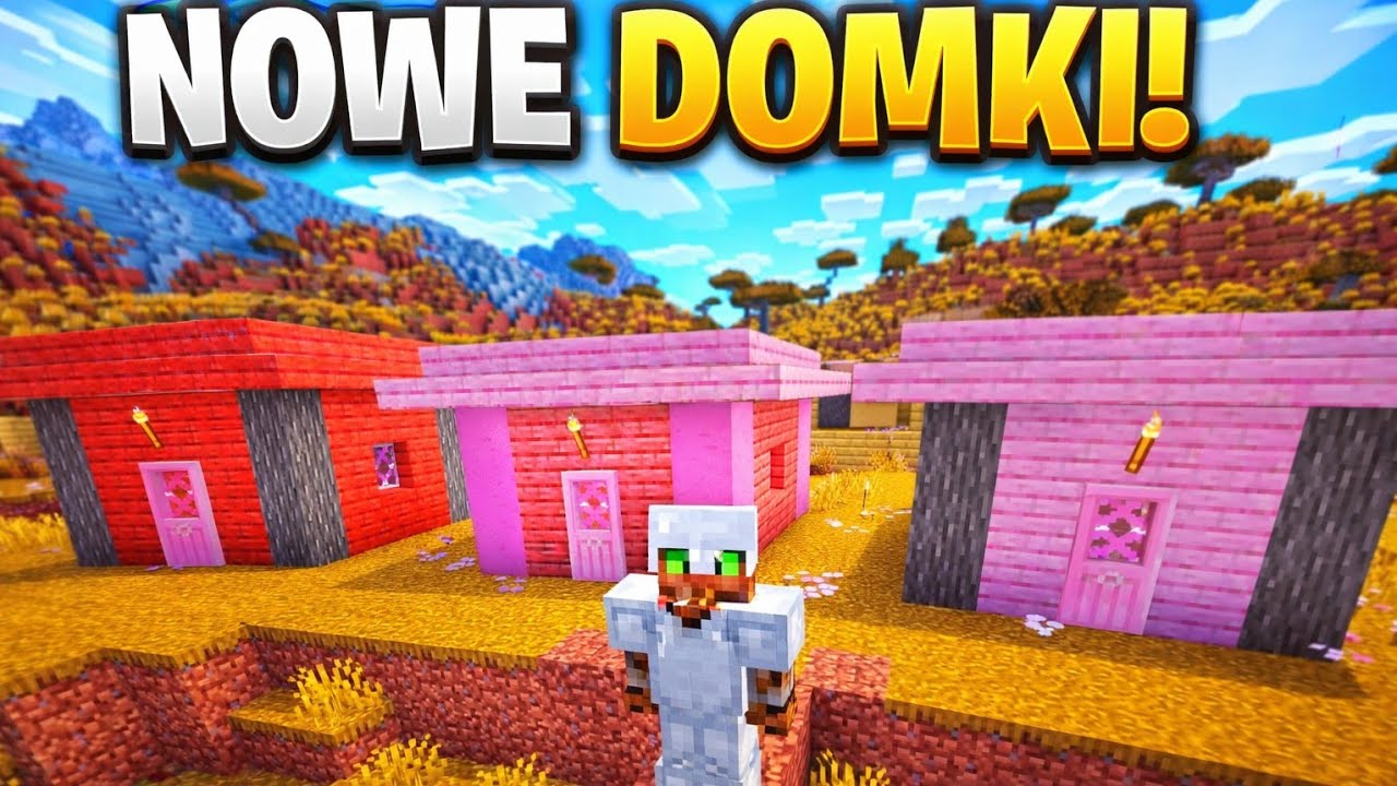 BUDUJĘ NOWE DOMKI DLA MIESZKAŃCÓW MOJEJ WIOSKI W MINECRAFT 