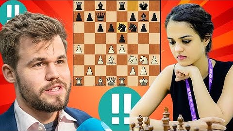 Magnus Carlsen vs Tania Sachdev chess game 4