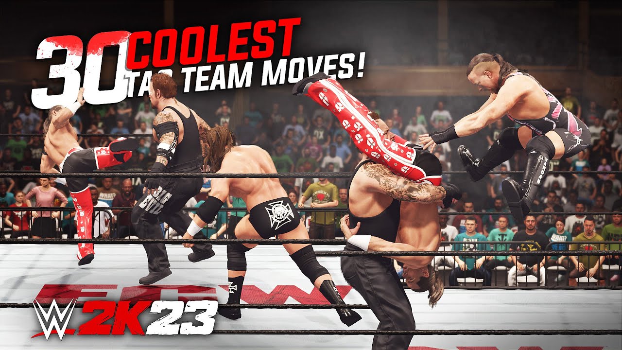 "30 COOLEST" Tag Team Moves in WWE 2K23 YouTube