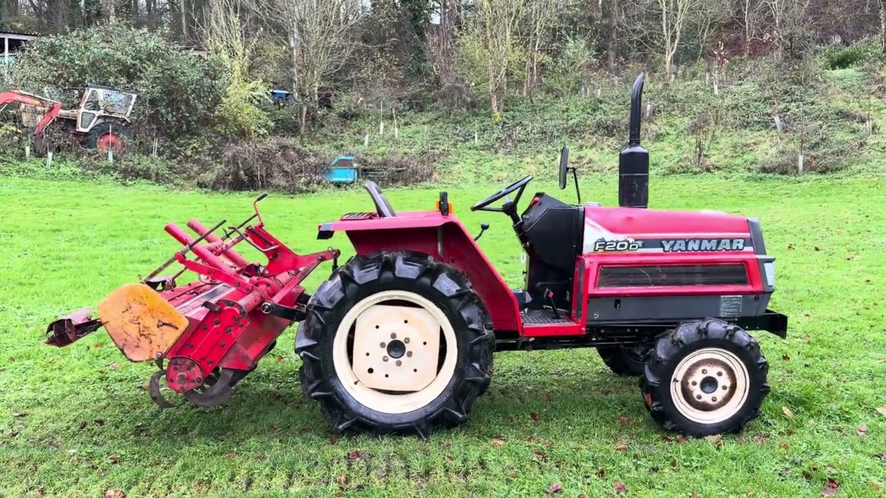 F20D ヤンマー トラクター 4WD ディーゼル YANMAR 動作確認済み YANMAR F20D 4WD Compact Tractor & 1.4 Meter Rotavator - YouTube