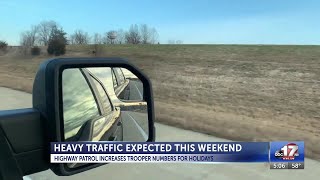 Highway patrol expects heavy traffic over holiday weekend