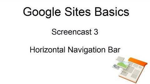 Google Sites Navigation Bar