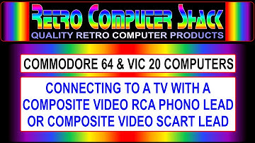 Connecting a Commodore C64 or VIC 20 Computer to a TV via Composite Video
