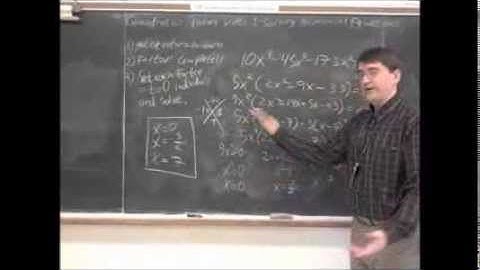 Honors Unit 8 - Quadratics - Solving a Quadratic or Polynomial Equation