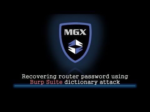 Recovering router password using Burp Suite dictionary attack