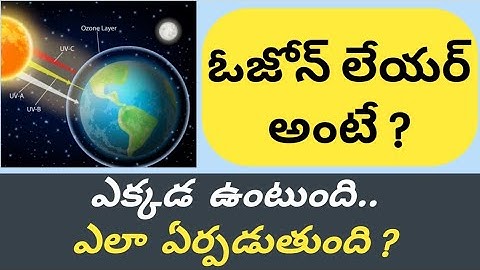 About Ozone layer depletion in Telugu..