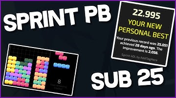 Jstris 40L - First sub 25 - 2 Second improvement