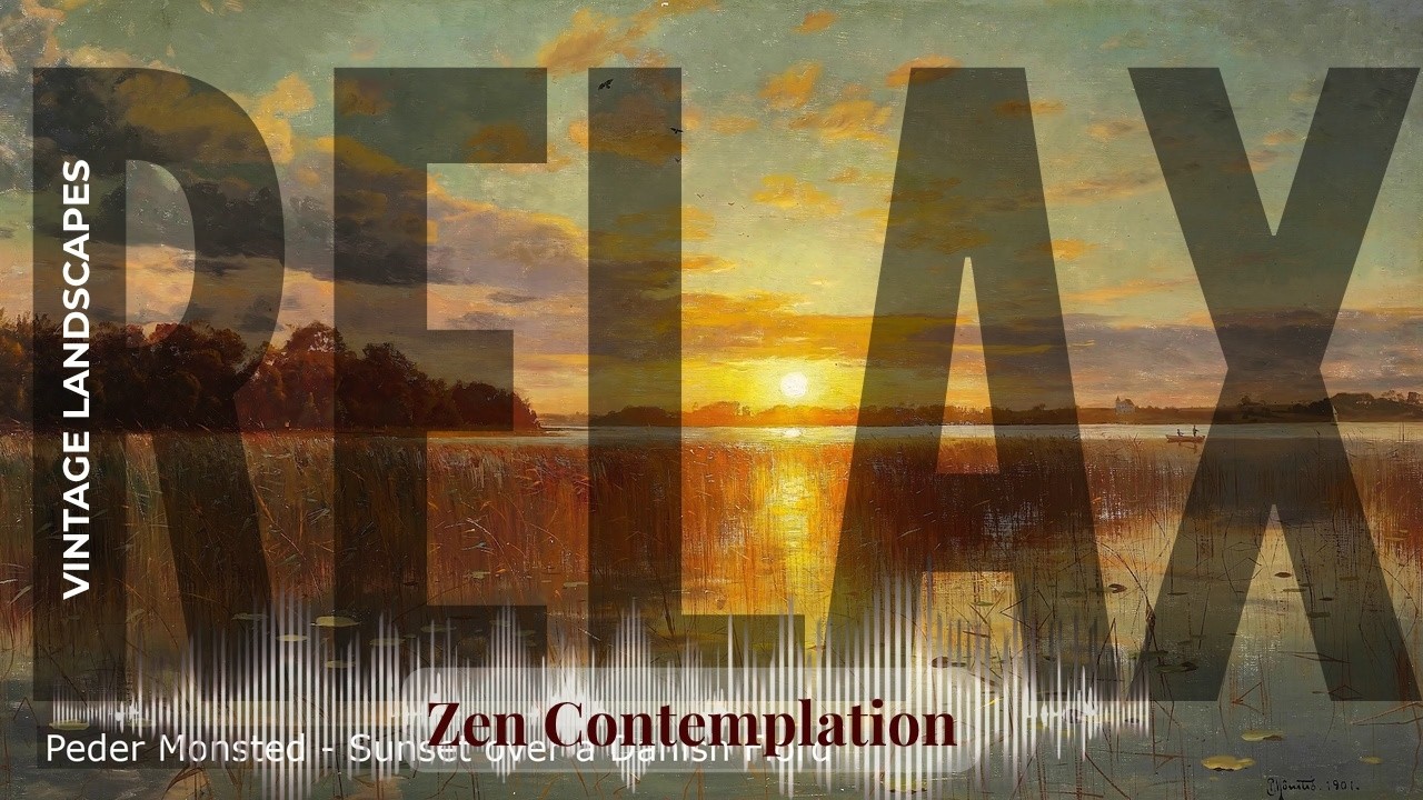 Relax - Relaxing Zen with Vintage Landscapes | Sunset over a Danish Fiord 1080p… & others