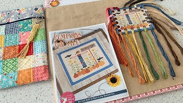 FlossTube #1 - Tea Dye Tutorial & my STITCH-TOBER line up:)