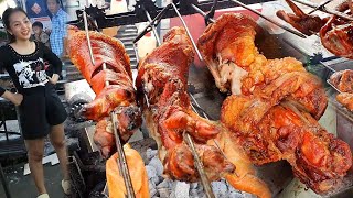 Very Crispy Pork Legs, Juicy Roast Ducks With Pork Chop & Braised Pork - Cambodia Street Food