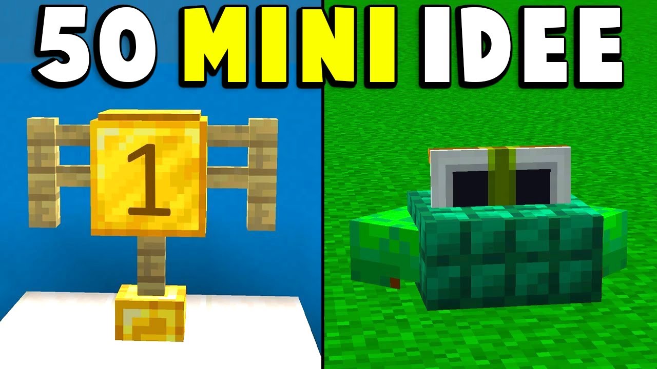 50 MINI COSTRUZIONI DI MINECRAFT
