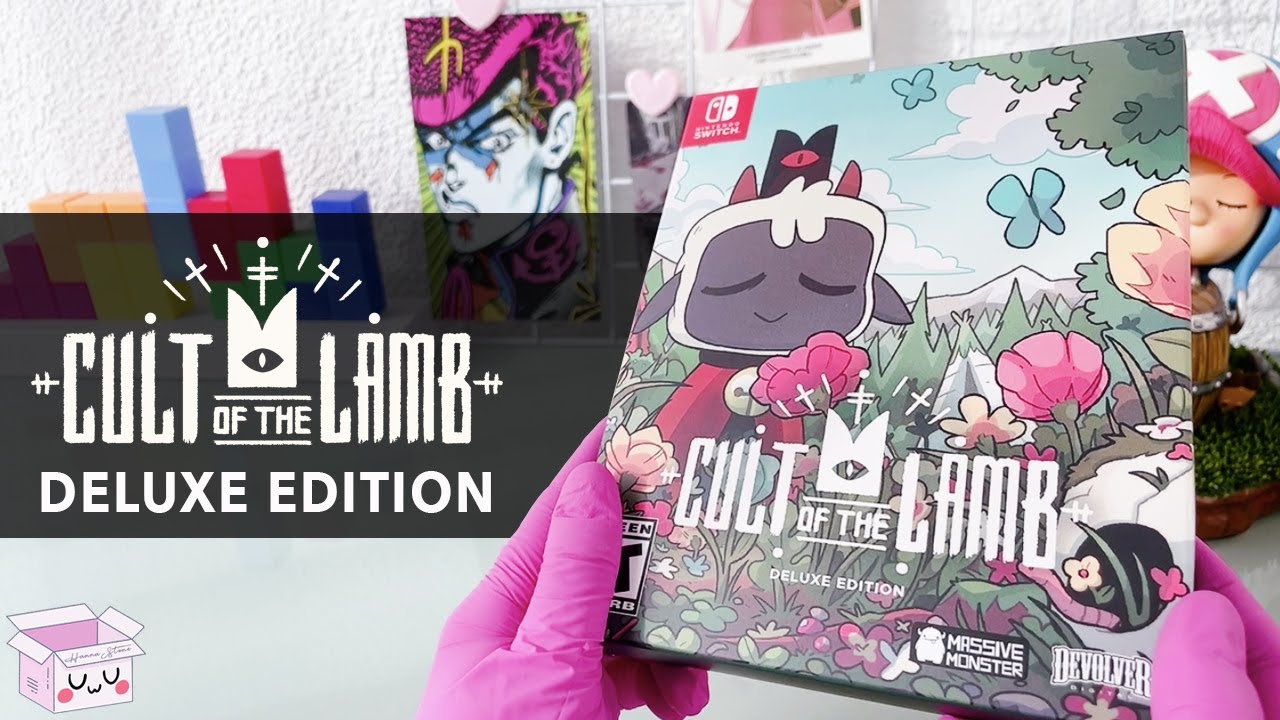 Cult Of The Lamb Deluxe Edition Nintendo Switch OLED Unboxing 