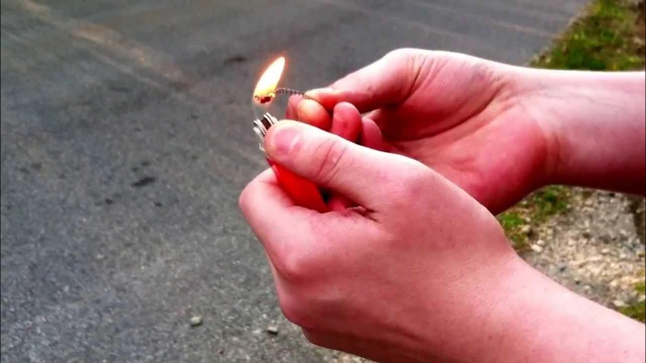 Lighter flint bomb YouTube