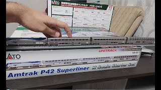 KATO 106-0017 Часть 3. История и детальный обзор локомотива и вагонов P42 Superliner starter set