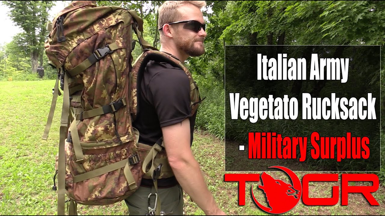 Best Military Pack? - Italian Army Vegetato Rucksack - Military Surplus -  YouTube