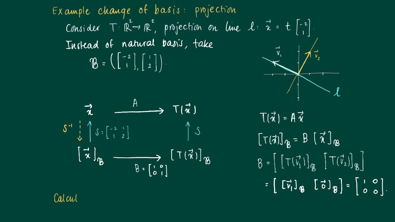Base Projection Math 2.10.7: Example change of basis, projection - YouTube