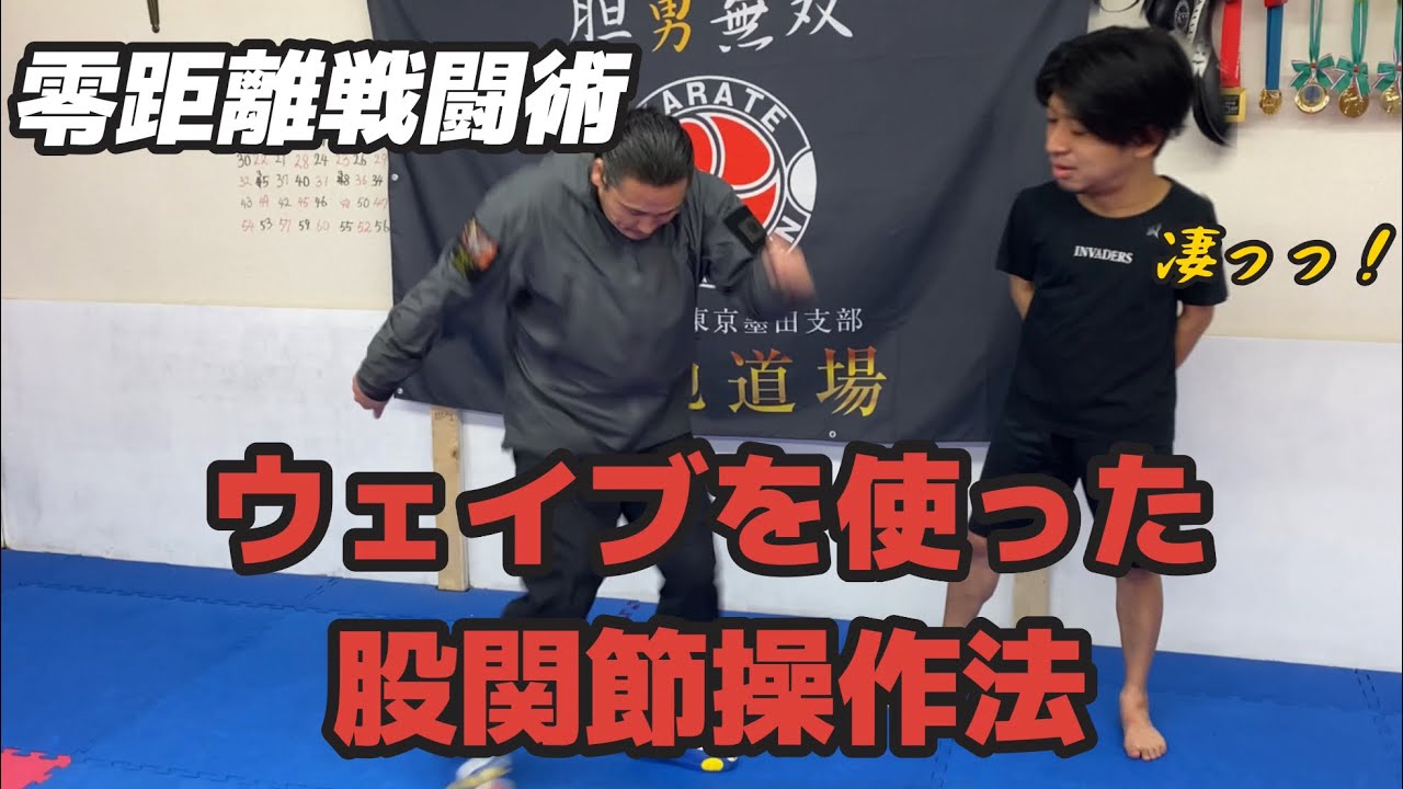 【零距離戦闘術】を使った股関節の動かし方‼︎2倍ターンが速くなる方法‼︎ 【ウェイブ】