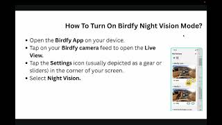 كيفية تفعيل وضع الرؤية الليلية في كاميرا Birdfy - تمكين التسجيل في الإضاءة المنخفضة وإعدادات الأش... screenshot 3