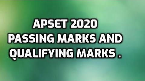 apset difference in passing marks and qualifying cutoff marks . #think01_apset