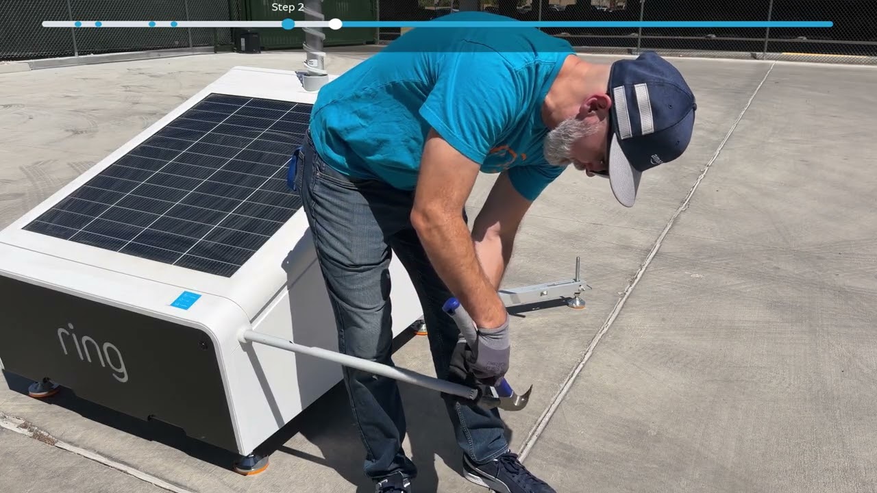 Ring Mobile Security Tower - Solar Kit Assembly
