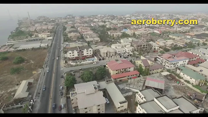 Lekki Peninsula Lagos Nigeria   DJI Phantom III Pro HD Drone Video