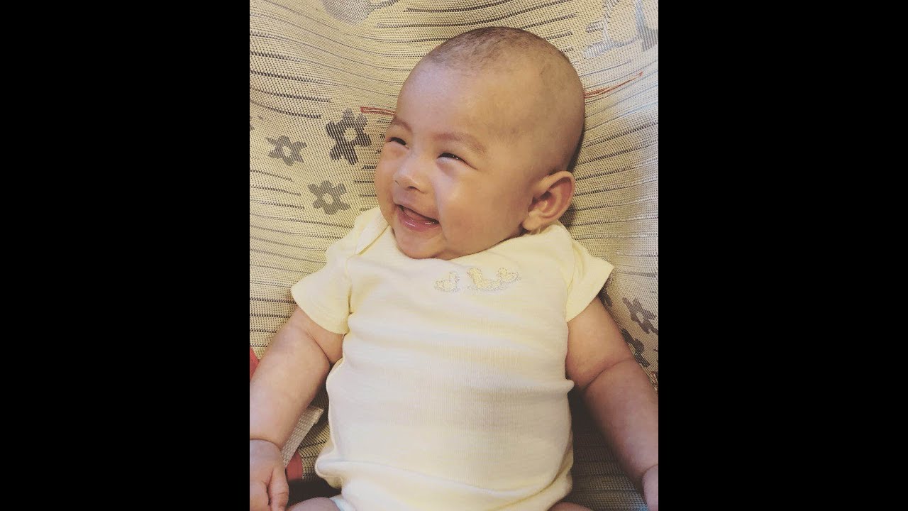 3 month old baby talking lot