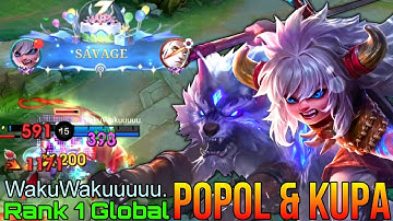 SAVAGE! Popol & Kupa WipeOut The Enemies - Top 1 Global Popol and Kupa by WakuWakuuuuu. - MLBB