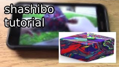 How to transform a Shashibo cube