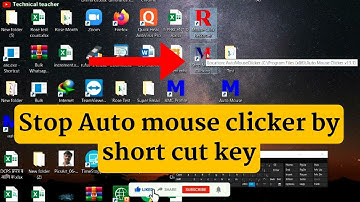 how to stop auto mouse clicker