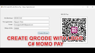 [C#] Tutorial Create QR code with logo pay Momo screenshot 2