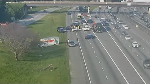 LIVE | Major multi-vehicle crash shuts down I-75 ramp to I-285 in Clayton County