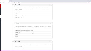 Evaluaciones en Canvas - ALUMNOS