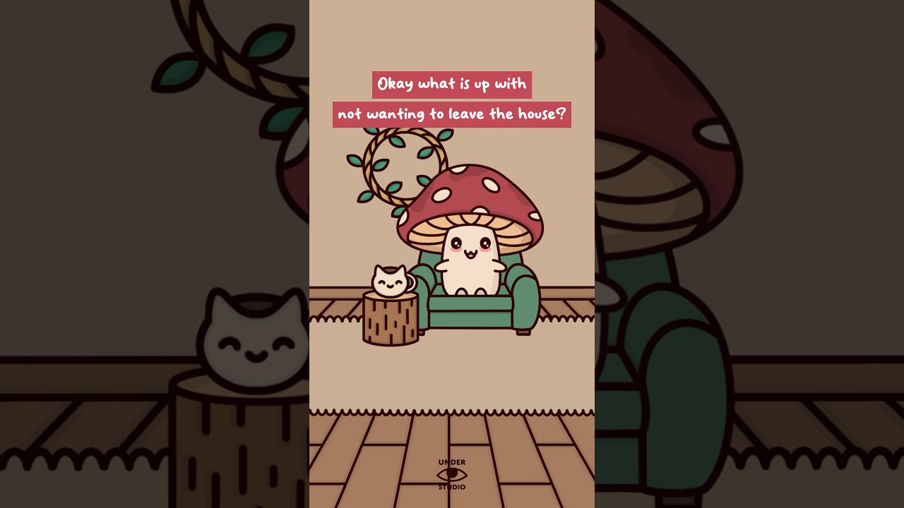 Home Is The Best Place 🏡 Mushie At Home | Relatable Animation Meme | Original Audio: Yana Banana