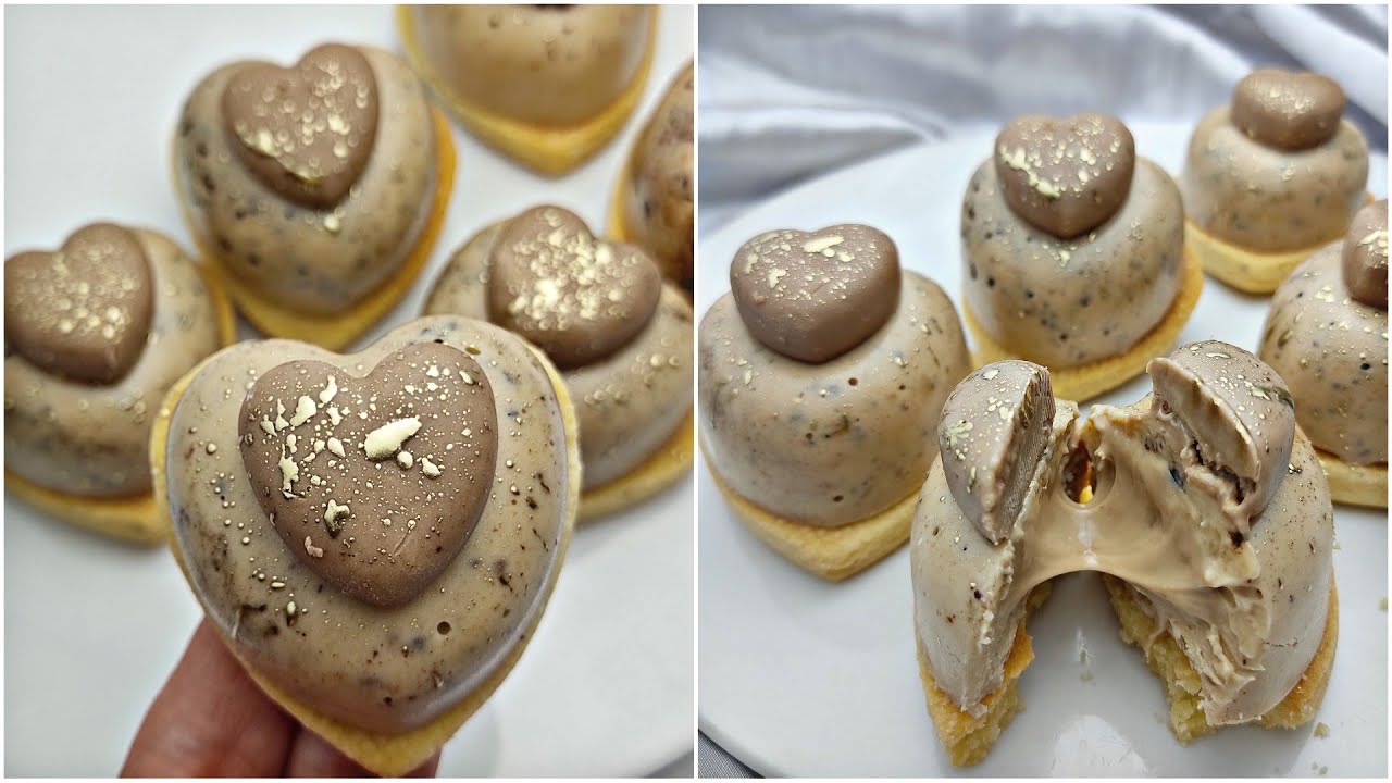 قلوب شكولا وقهوة هذا واش يولم للعيد بمقادير بسيطة يبقي أطول مدة 👌لالوز ❌لا جوز لذوقوا يطلب الوصفة🇩🇿