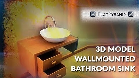3D Model Wallmounted Bathroom Sink Review