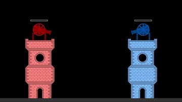 Castle Destruction 4 in Algodoo : with 2 Upgrades