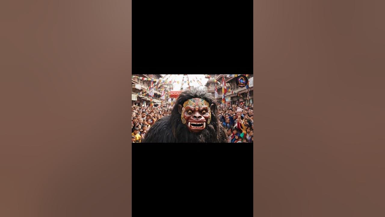 🔥Lakhe Dance KTM Festival💥Yeti Lakhe नाच🏯Newari Culture📯Lakhe Mask🎭लाखे नाच💃lakhe Newari Festival🪇AI