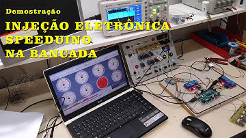 Injeção Eletrônica Speeduino montada na bancada - Demonstração