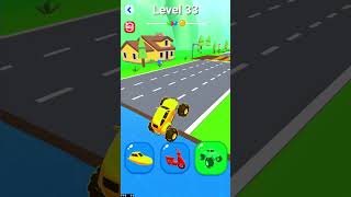 Shape-shfting Gameplay😋| level 33 |Hyper😄 casual ☺games| Shorts |😍 #hypercasualgames #shapeshifting