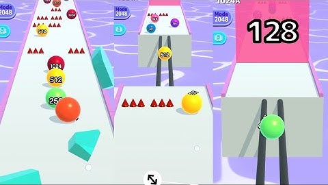 BallRun2048,3D,Walkthrough All Levels Gameplay | (Android,ios 250-248