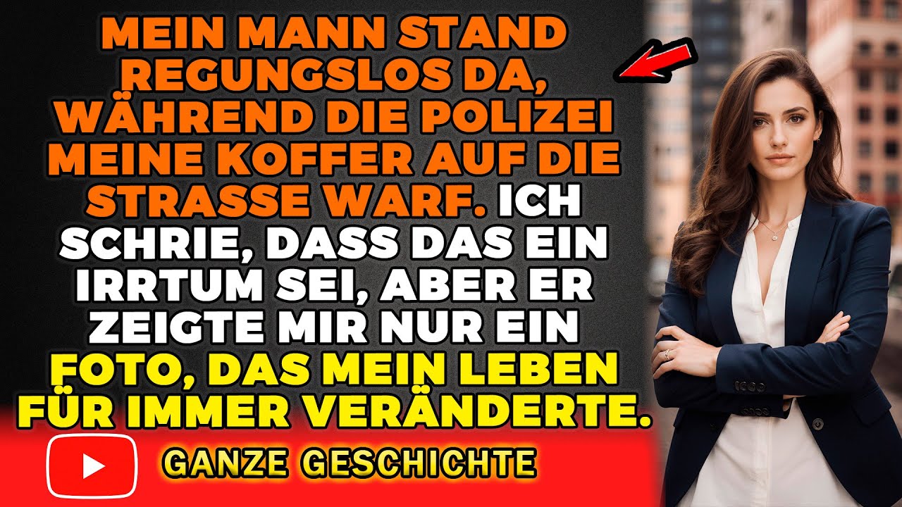 Ich dachte, er würde nichts merken. Bis die Polizeiwagen vor unserem Haus standen. Meine Sachen lagen auf der Straße: Kleider, Schuhe, Taschen, verstreut wie auf einem Flohmarkt. Zwei Beamte...